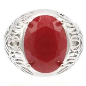 Luxury Ruby ring in 925 silver